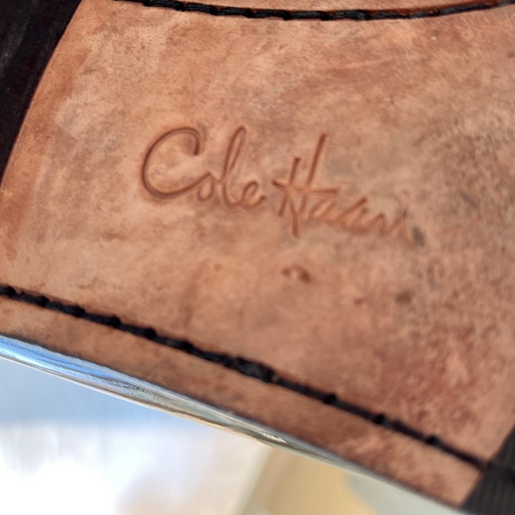 COLE HAAN Black Patent Leather Penny Loafers Academia Office Preppy - Picture 12 of 16